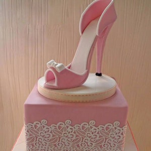 9pcs/Set High-Heeled Shoes Fondant Cake Mould Sugarcraft Baking Cutter Mold Fondant Cake Decorating Tools image 1