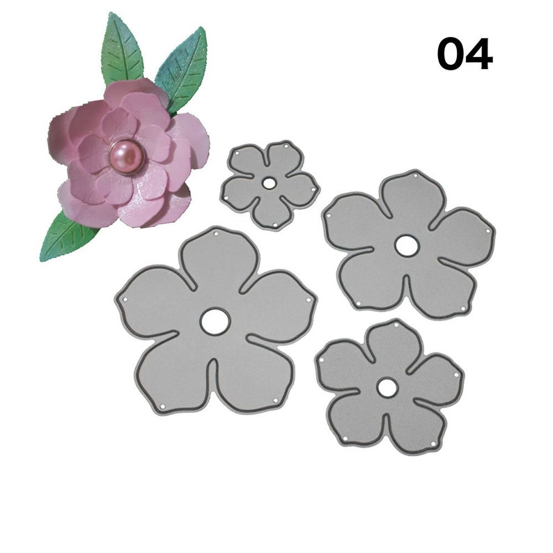 Rose Flower Dies Cuts Metal Cutting Dies DIY Scrapbooking Etsy