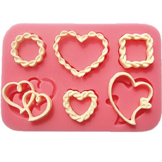 Hearts/Key Shaped Silicone Material Cake Mold Silicone Cupcake