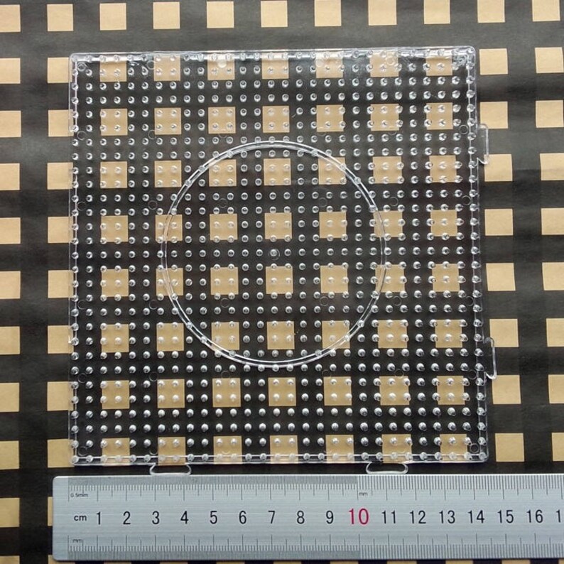 Perler Beads Template Clear Linkable Large Pegboard 5mm Etsy