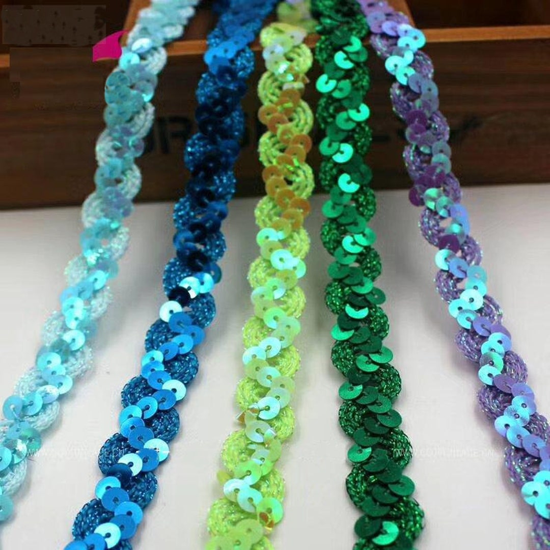 2y/lot 2 50mm Reversible Sequin Ribbon Sequin Fabric DIY Etsy