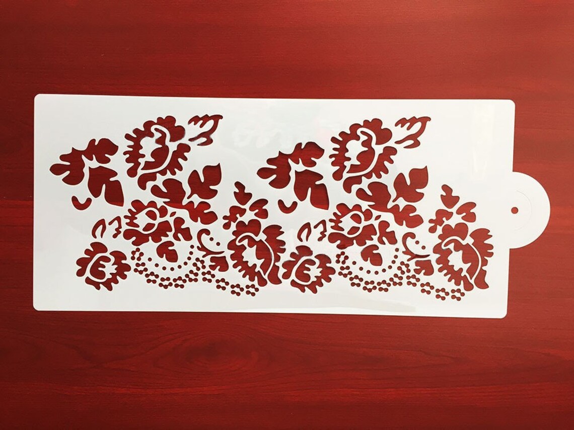 New High Quality Cake Stencil Flower and Leaf Cake Decorating Etsy
