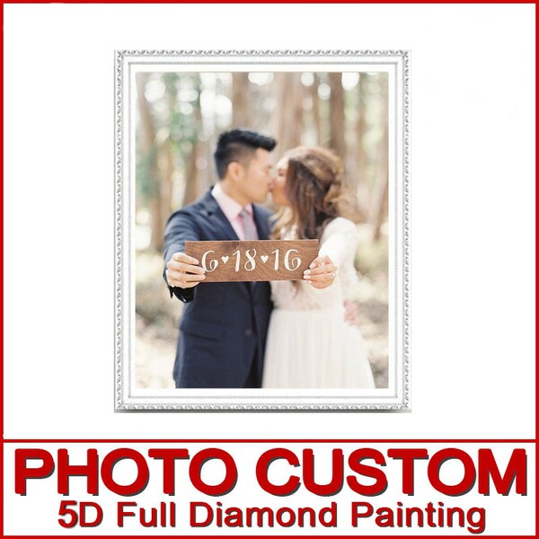 Photo Custom Full Drill Round or Square DIY 5D Diamond Mosaic Rhinestones Embroidery Diamond Painting Cloth Pictures Decoration