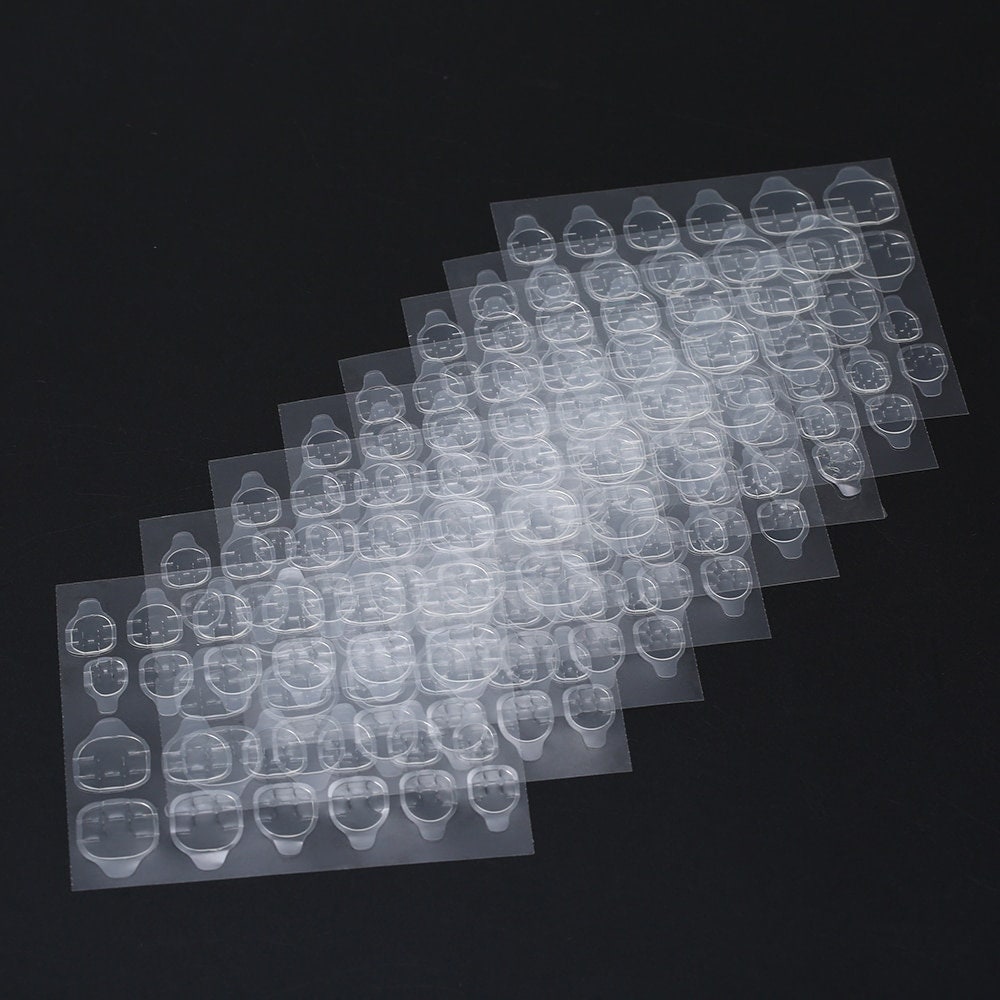 Shellhard 10 Sheets Double Sided Nail Adhesive Glue Tapes Nail | Etsy