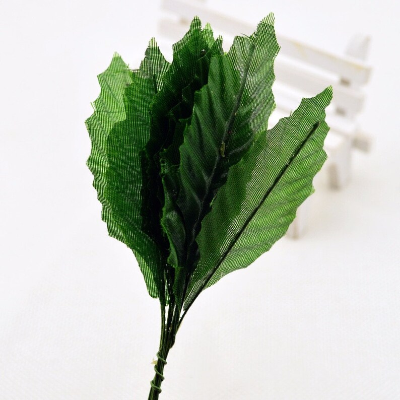 20pcs Artificial Flowers Roses Leaf Silk Flower Leaves Floral Etsy