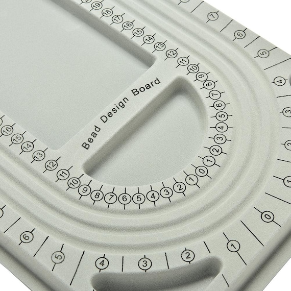 Bead Board Bracelet Beading Board With Lid, With Scale & Grid For Beginners  DIY Craft Jewelry Making Tool(Accessories not included)