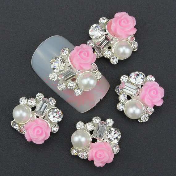opvise Nail Charms Mini Steel Ball Mixed Size Colored Flower 3D Nail Art Decoration  Manicure Accessories - Walmart.com