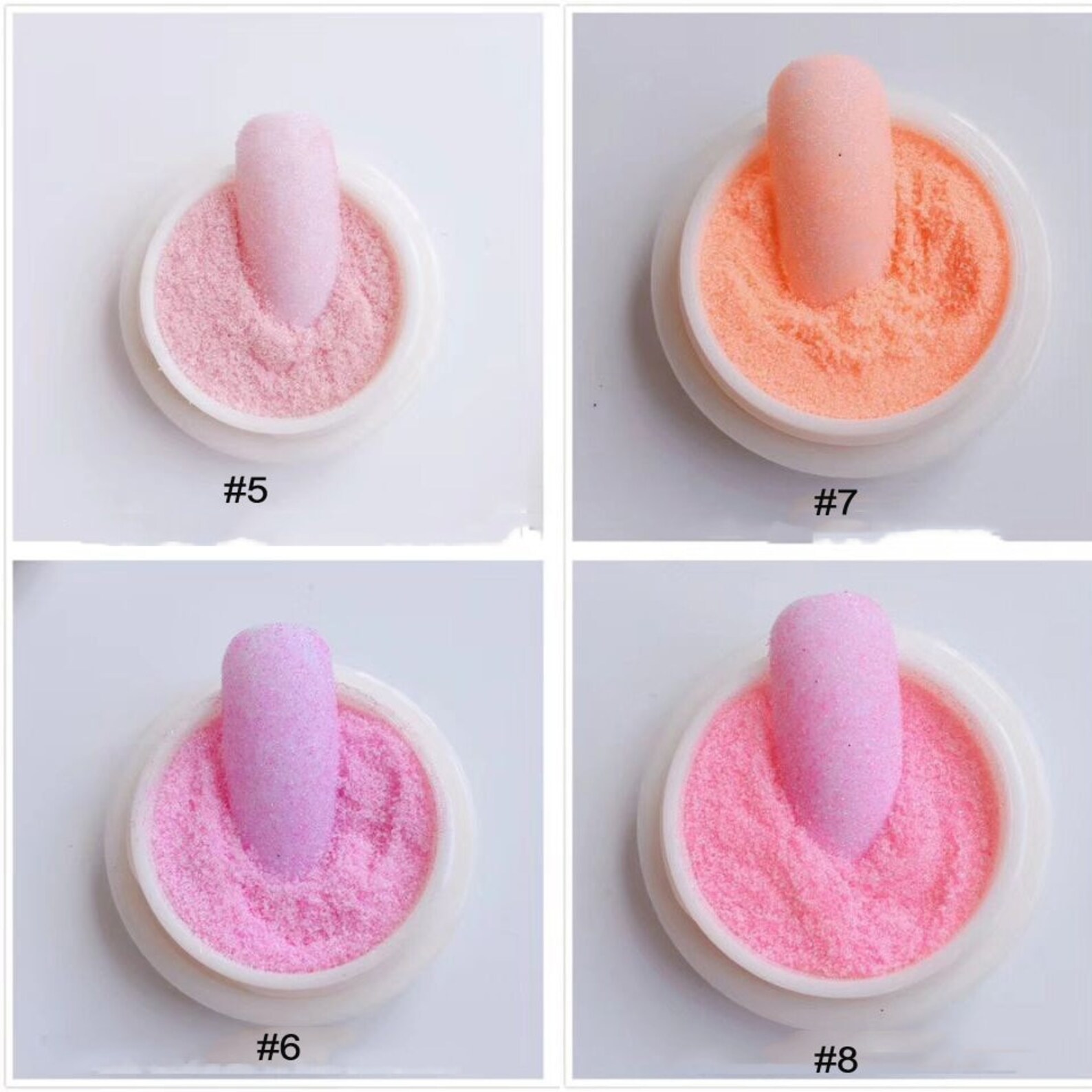 12box/set Mermaid Nail Glitter Powder Woolen Sugar Starlight Etsy