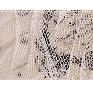 Mesh Fabric Classic Honeycomb Net Fabric Multifunction for Bag Pillow Car Cushion Clothing Lining Apparel Cloth DIY Sewing image 5