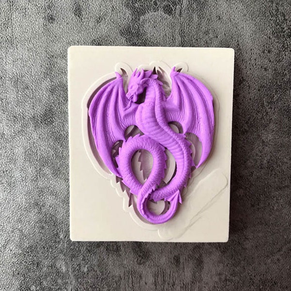 3D Dragon Silicone Mold Sugarcraft Fondant Mold Cake Decorating Tools Chocolate Gumpaste Mold