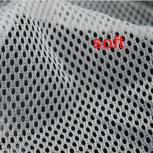 Mesh Fabric Classic Honeycomb Net Fabric Multifunction for Bag Pillow Car Cushion Clothing Lining Apparel Cloth DIY Sewing image 6