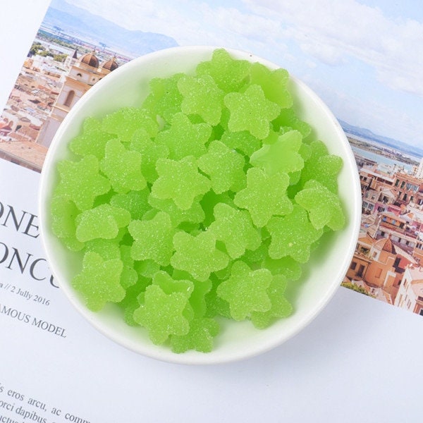 10Pcs Mini Simulation Star Fake Candy Flatback Resin Cabochon For Scrapbooking 10Pcs Mini Simulation Star Fake Candy Flatback Resin Cabochon For Scrapbooking