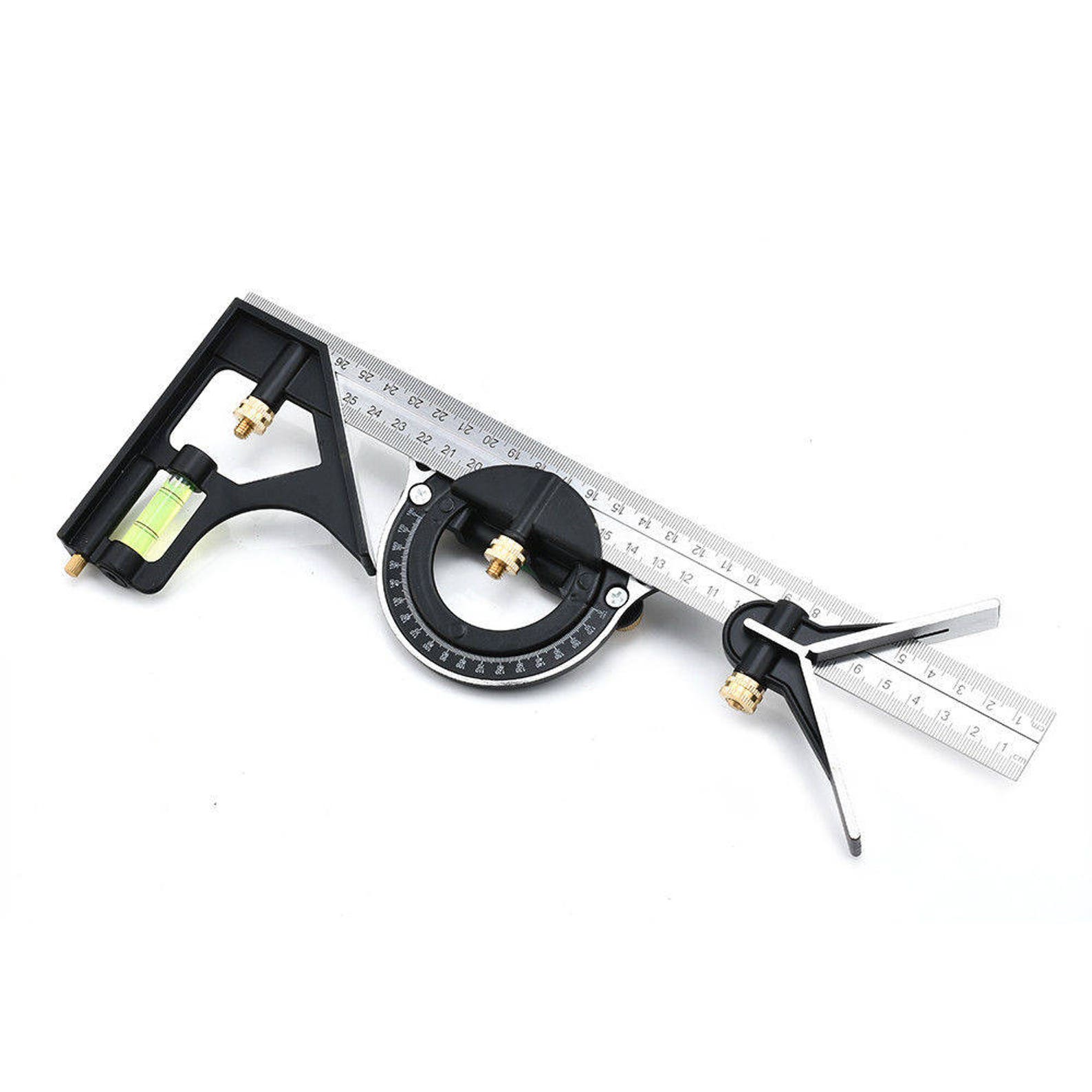 Combination Tri Square Set Angle Finder & Protractor Level Etsy