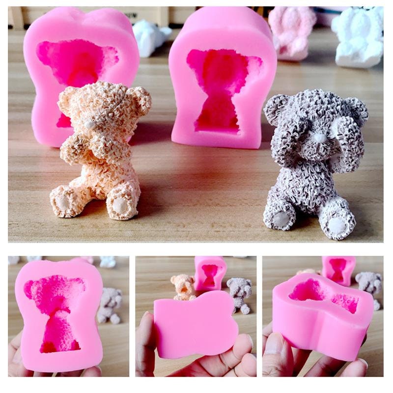 Teddy Bear Chocolate Moulds Silicone Non-Stick Mini Sweet Candy