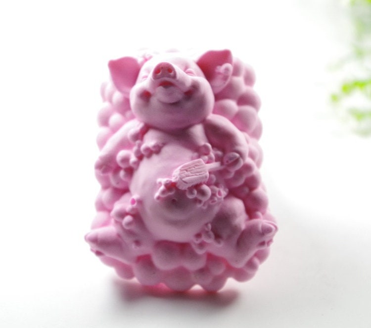 New 3D Silicone Pig Soap Mold Mould Candle Mold DIY Handmade Craft Mold 