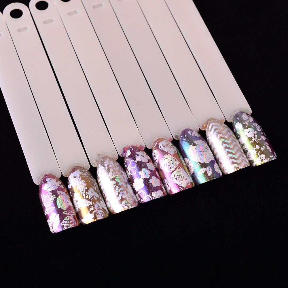 Full Beauty 8pcs/set Transparent Colorful Paper Nail Foils - Etsy