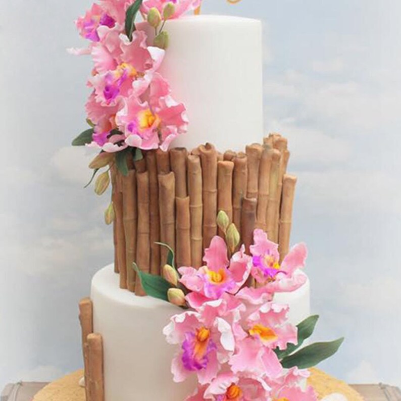 Sugarcraft Bamboo Silicone Mold Fondant Lace Mold Cake Etsy