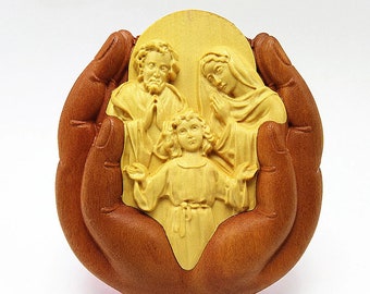 Holy Family Three Silicone Mold Fondant Cake Mold Resin Gypsum Chocolate Candle Candy Mold