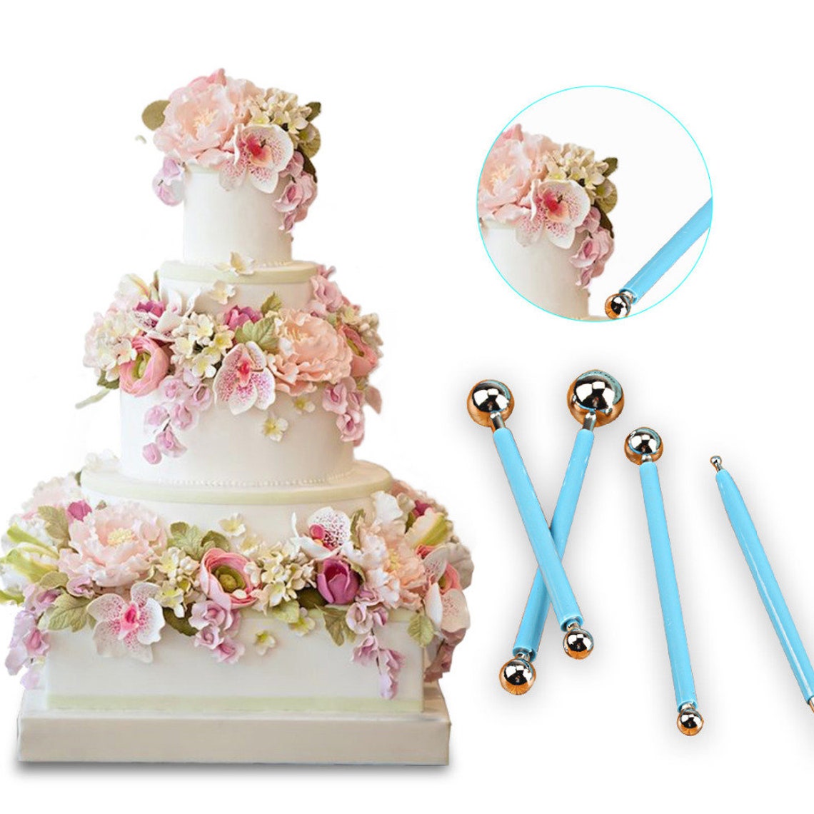 Sugarcarft Fondant Cake Decorating Kit Stainless Steel Etsy