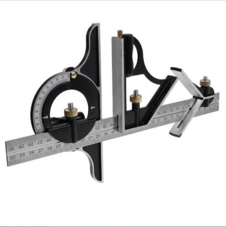 Combination Tri Square Set Angle Finder & Protractor Level Etsy