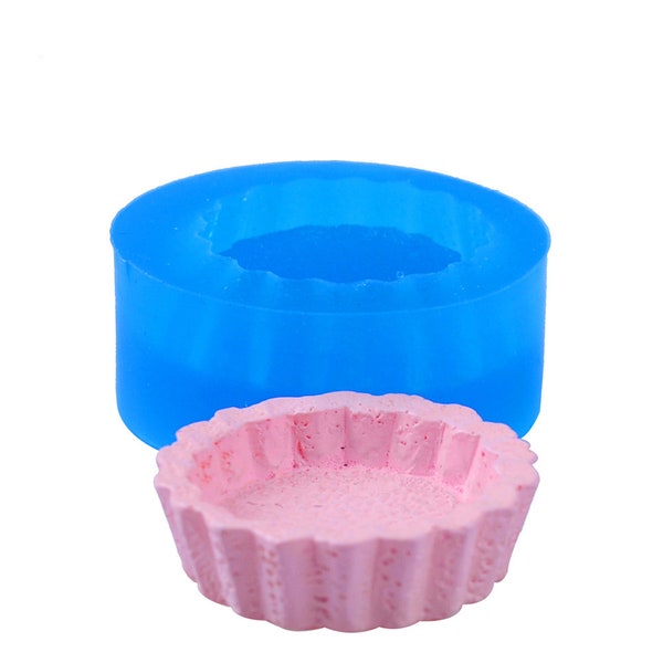 27.8mm 3D Cake Bottom Silicone Mold - Cupcake Tart / Base Mold Sugarcraft, Fondant, Baking Tools, Resin Clay, Oven Safe