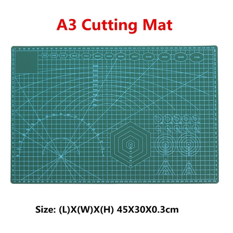 A3 Cutting Mat Plastic PVC Non Slip Self Healing Patchwork Etsy