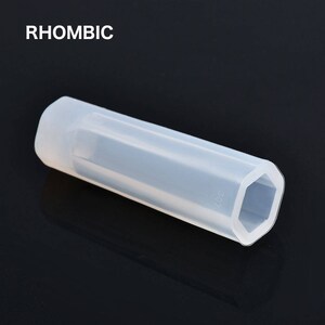 Clear Faceted Silicone Jewelry Molds – Reusable Resin Molds For Making Pendants, Keychains, Earrings (Heart, Round, Rectangle Shapes)