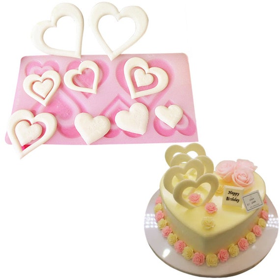 1pc Baking Molds Heart Shape Silicone Cake Molds Muffin Cakes Baking Tools