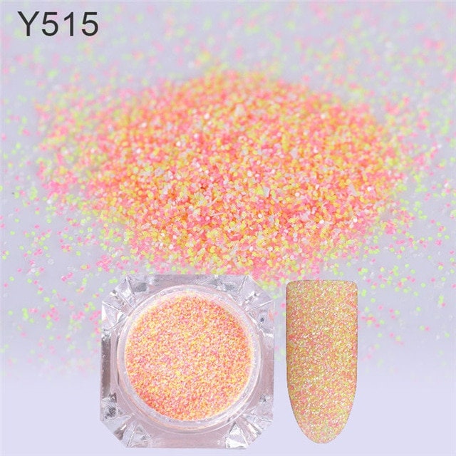 Nail Sandy Glitter Powder Mixed Color Sugar Dust Dazzling Pigment