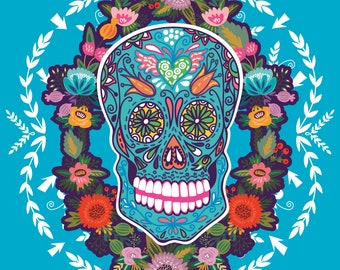 Sugar Skull Full Drill 5D Round & Square Diamond Painting Cross Stitch Handmade DIY Mosaic Mural Crafts Home Decor Wall