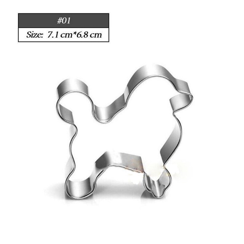 5 Styles Animal Pet Dog Bone Paw Cookie Cutter Mold 3D Etsy