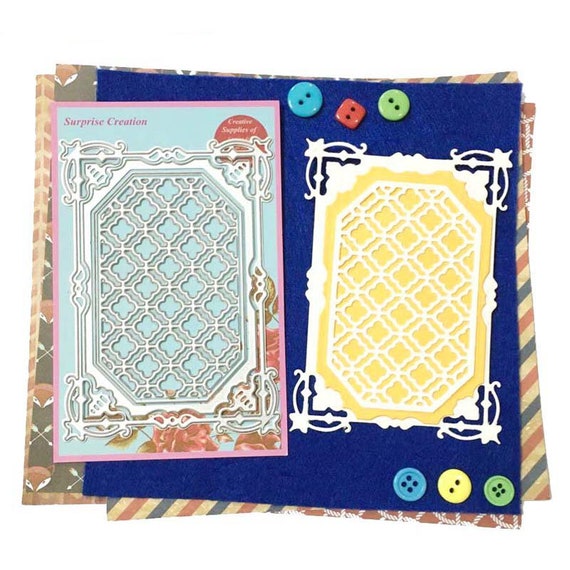 Cutting Dies Luxury Lattice Frame Scrapbook Craft Frame Dies Etsy
