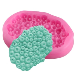 Sea Design 3D Spongey Coral Silicone Mold Baby Birthday Fondant Cake Decorating Tools Candy Chocolate Gumpaste Moulds