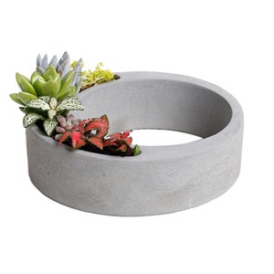 Hollow Flowerpot Silicone Molds Shaped Cement Flowerpot Molds Home Decor Concrete Planter Pallet Silicone Mold