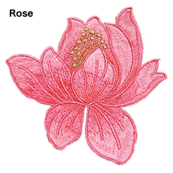 Cute Small Flower Patches Iron On Applique Bags Decals Dress Clothes Patches  Decorative Embroidery Stickers Iron On Patches Sewing Patch Applique 2 