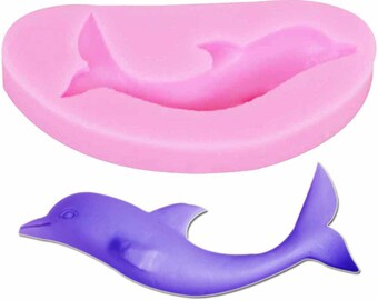 Dolphin Silicone Mold 3D Fondant Soap Chocolate Candy Molds Sugarcraft Cake Decoration Tools Baking Moulds