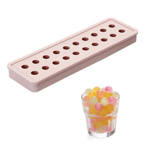 20 Cavity Small Round Ball Shape Ice Cube Tray Mold Ice Cream Etsy
