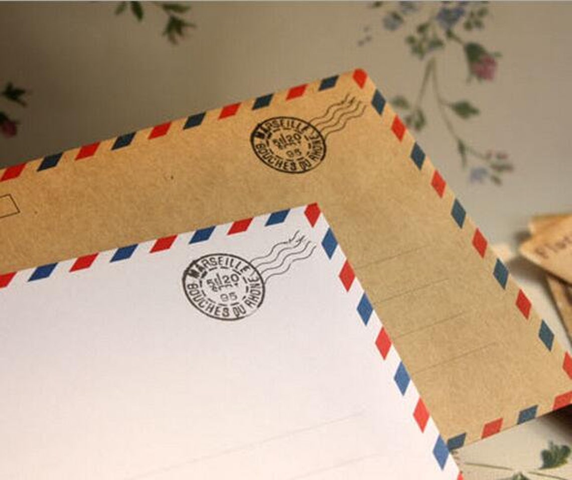 10 Pieces Lot Large Vintage Envelope Postcard Letter Etsy