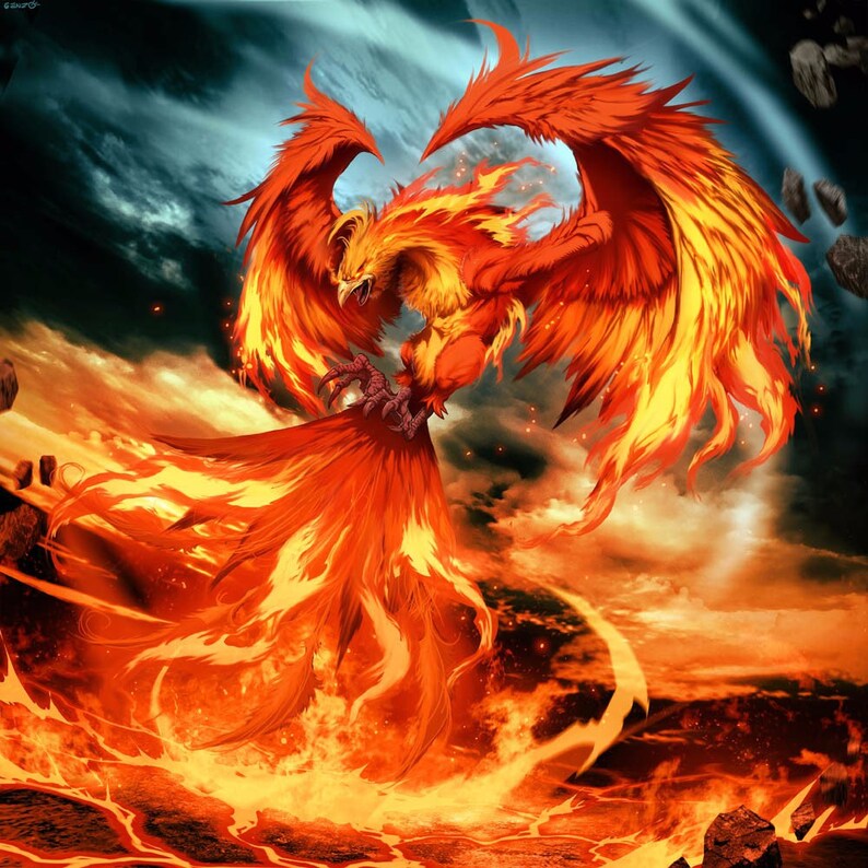 Needlework 3D Diamond Embroidery Fire Phoenix Full Drill Resin Handicrafts Picture Home Decor Mosaic DIY Diamond Painting Animal