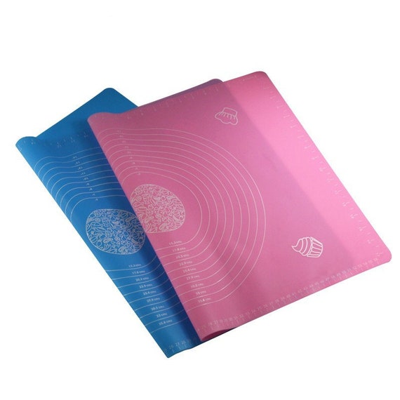 Anti-Slip Baking Mat Dough Mat Baking Mat Non-Stick Baking Mat Blue Silicone Rolling Dough Pad Non Slip Mat for Home