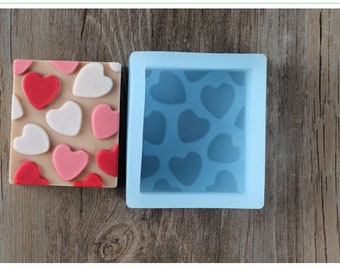 1pcs Beaucoup de small Love Silicone Handmade Soap Mold Crafts DIY Mould