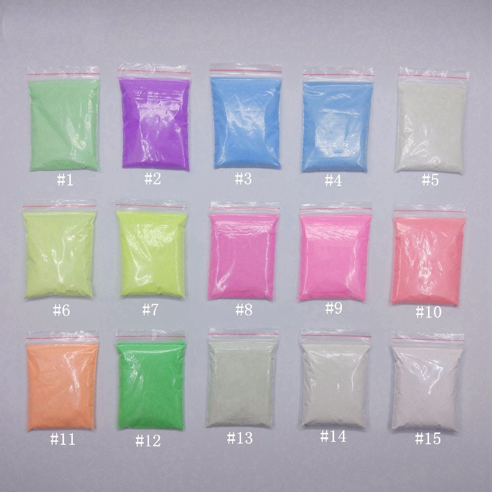 Polvere Fluorescente 13 Colori - Glow In The Dark Per Resina E Decorazioni - Foto 7