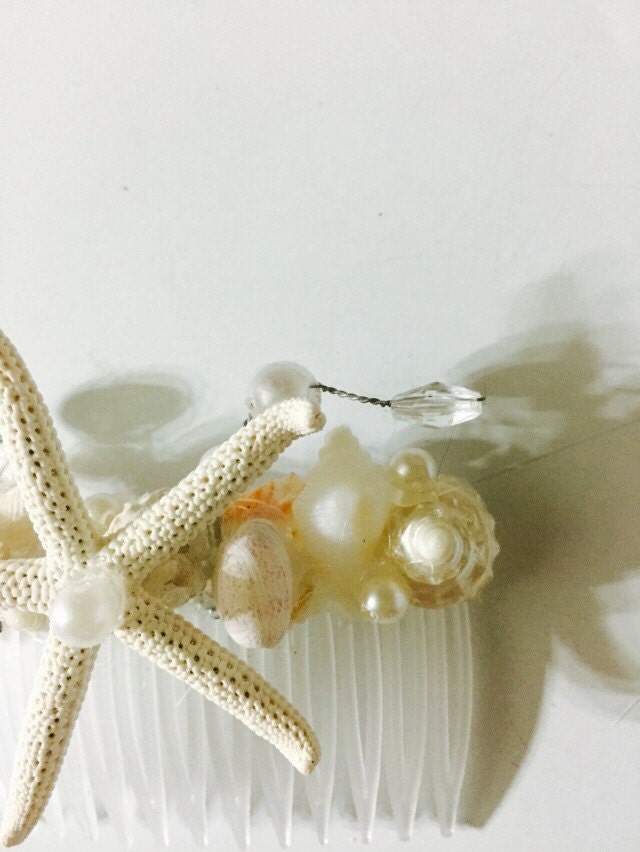 Wedding Seashell Bride Bridesmaid Sea Shell Hairpiece Comb - Etsy