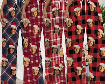Custom Pajama Pants Photo Print Long Pajama Pants for Women/Mens/grandpa/dog lover,Custom Family Pjs Bottom Christmas Gift for family party