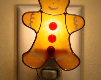 Gingerbread man night light