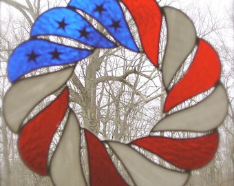 Stars and stripes wreath