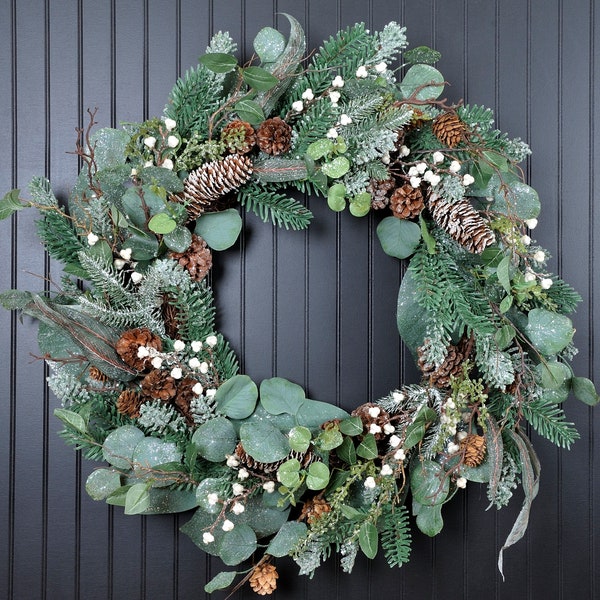 Christmas Wreath, Christmas Door Wreath, Winter Wreath, After Christmas Wreath, Holiday Wreath, Christmas Decor, Christmas, Winter Decor