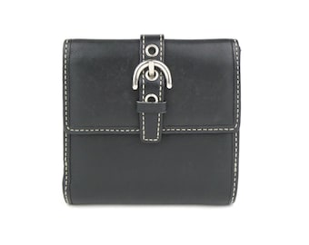 Coach Black Leather Soho Buckle Small Bifold Wallet - Etsy