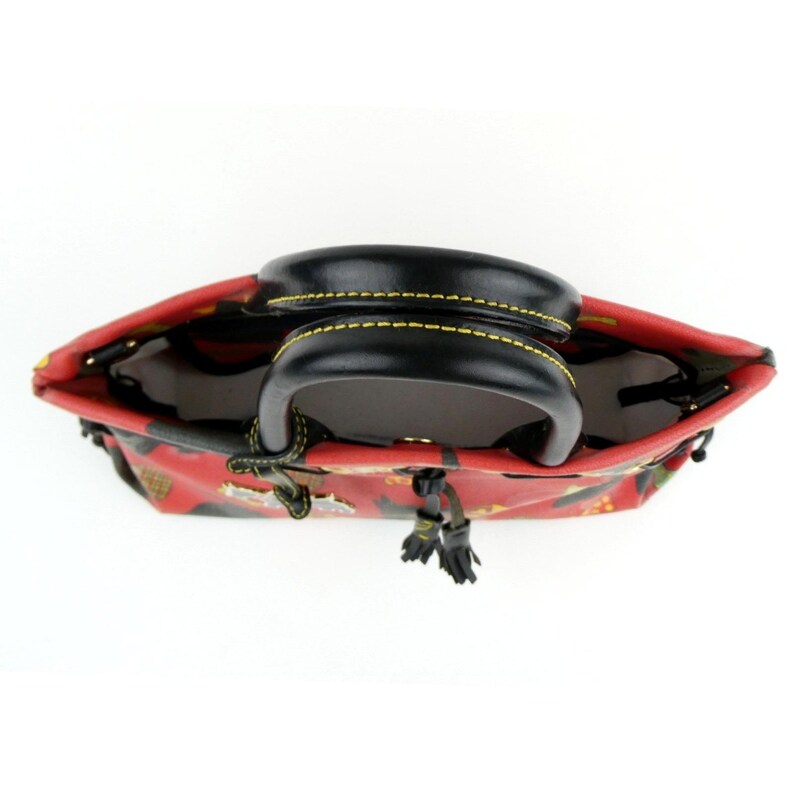 Dooney & Bourke Scottie Dog Red Black Handbag image 5