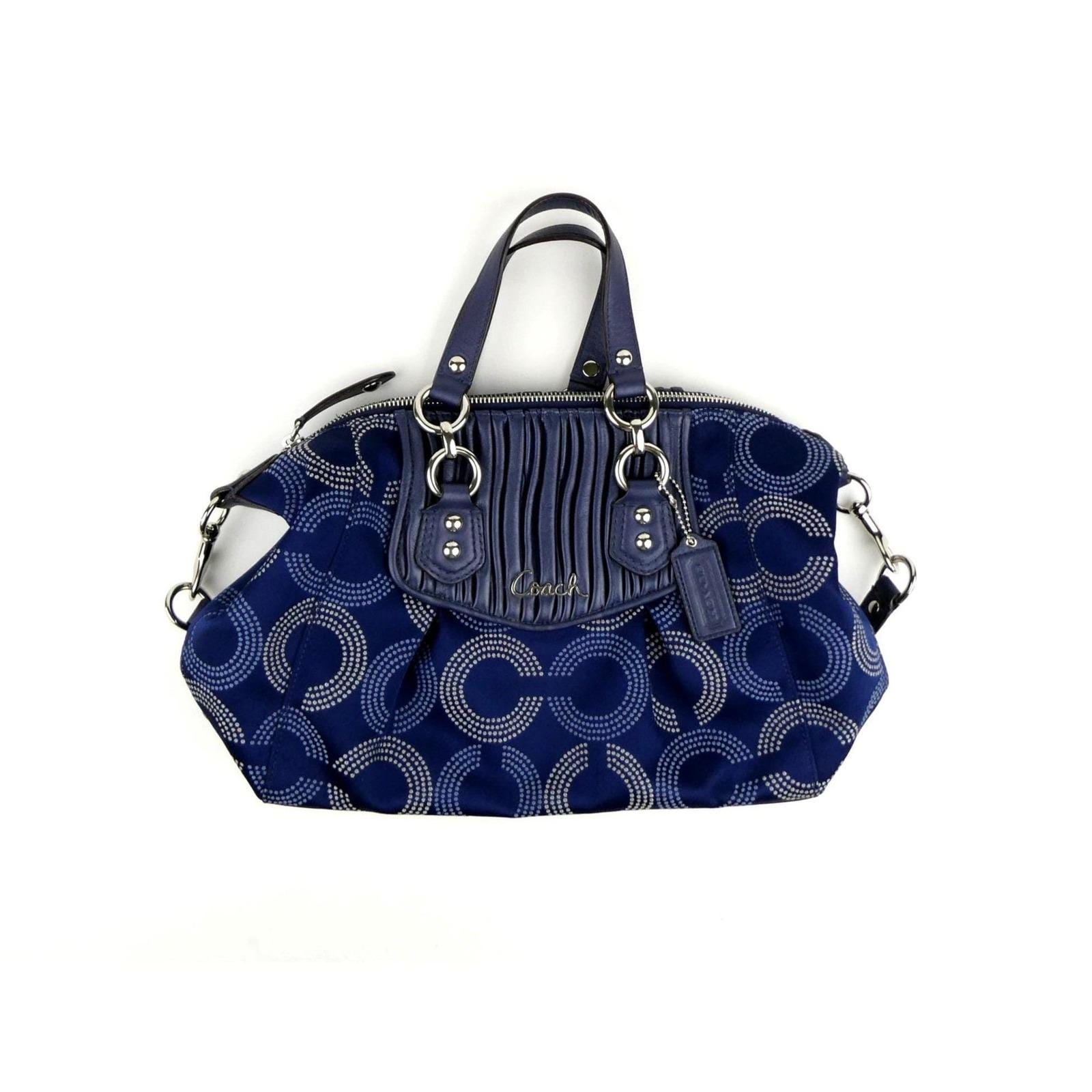 Coach handbags vintage navy blue - Etsy 日本